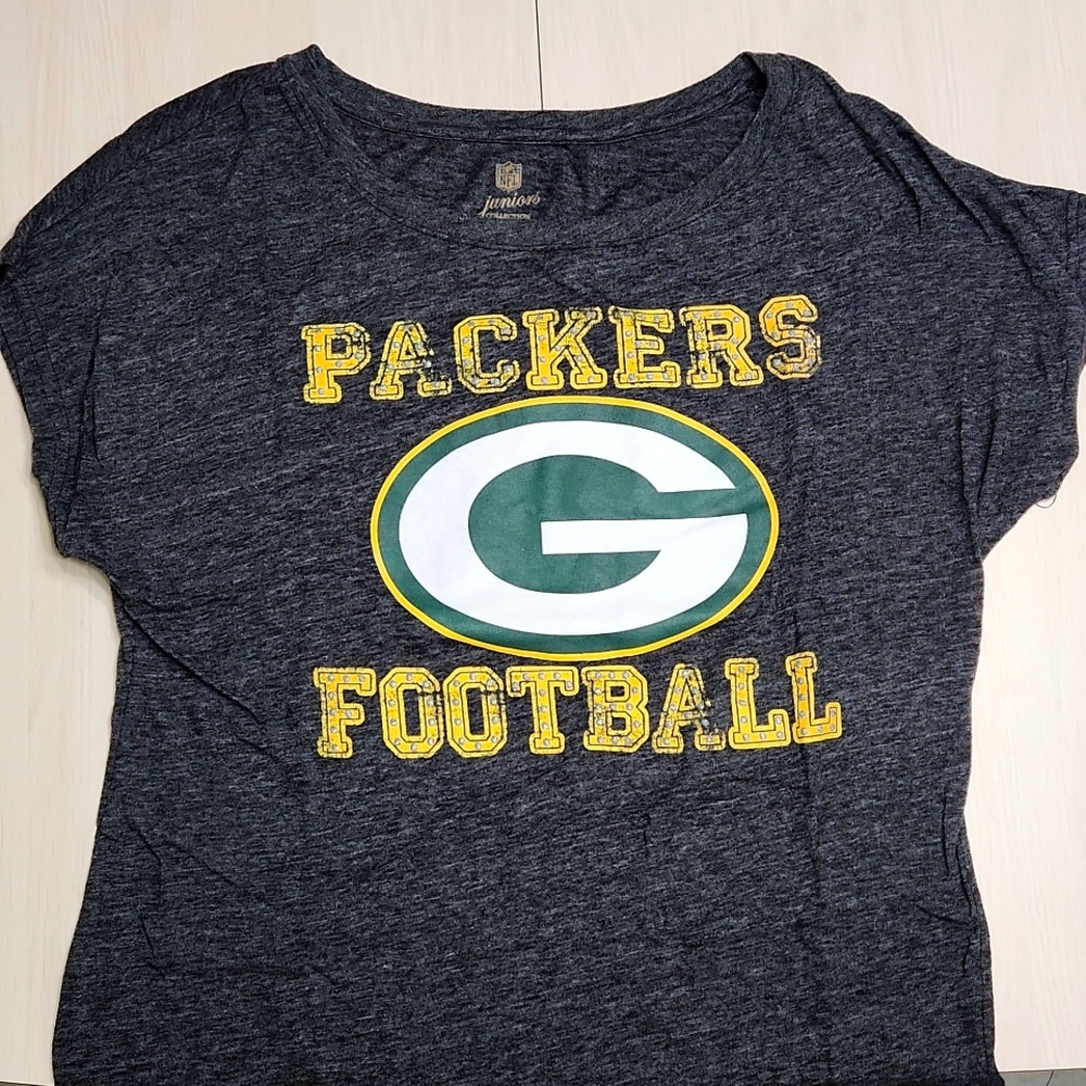 💚  Bay Packers 🧀 NFL 🏈 Dolman Tee 🏆 Juniors Sz L
